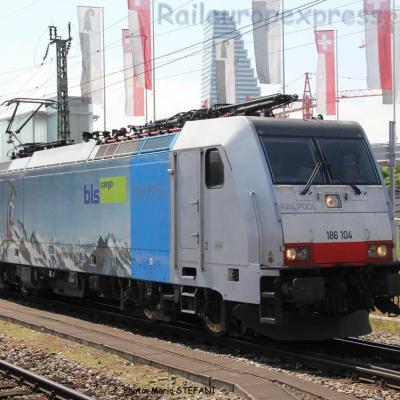 186 104 BLS Railpool à Basel (CH)