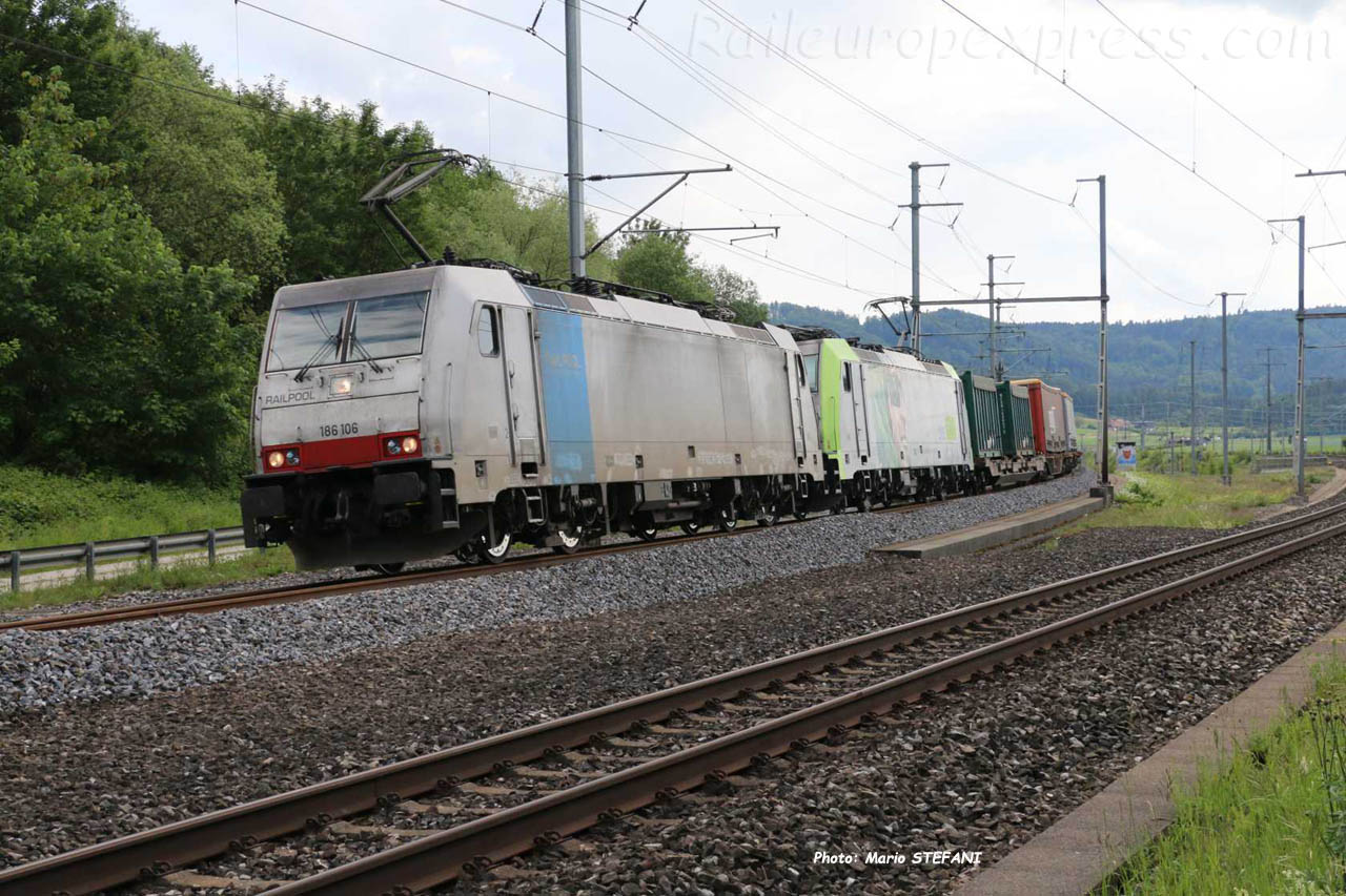 186 106 Railpool à Hindelbank (CH)