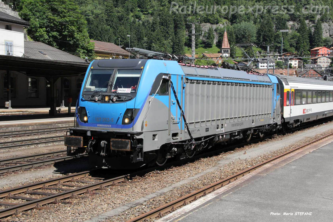 187 003-9 BLS à Goschenen (CH)