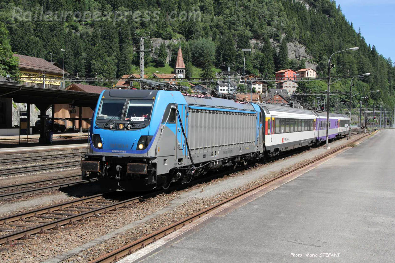 187 003-9 BLS à Goschenen (CH)