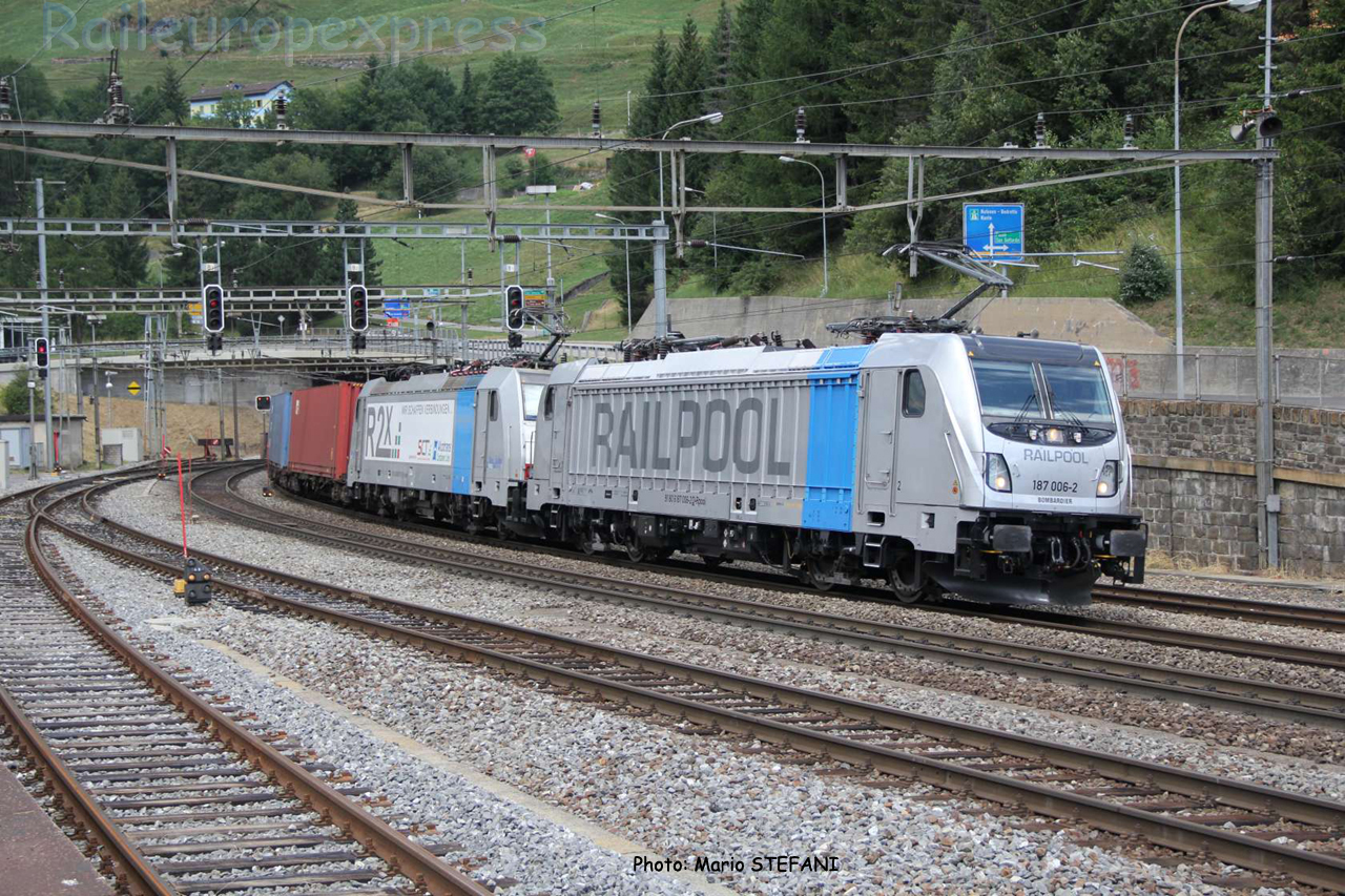 187 006-2 BLS à Airolo (CH)