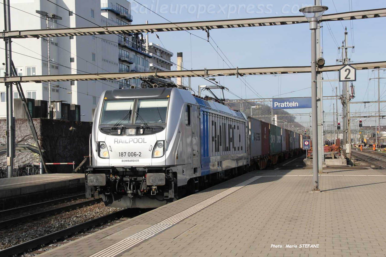 187 006-2 Railpool à Pratteln (CH)