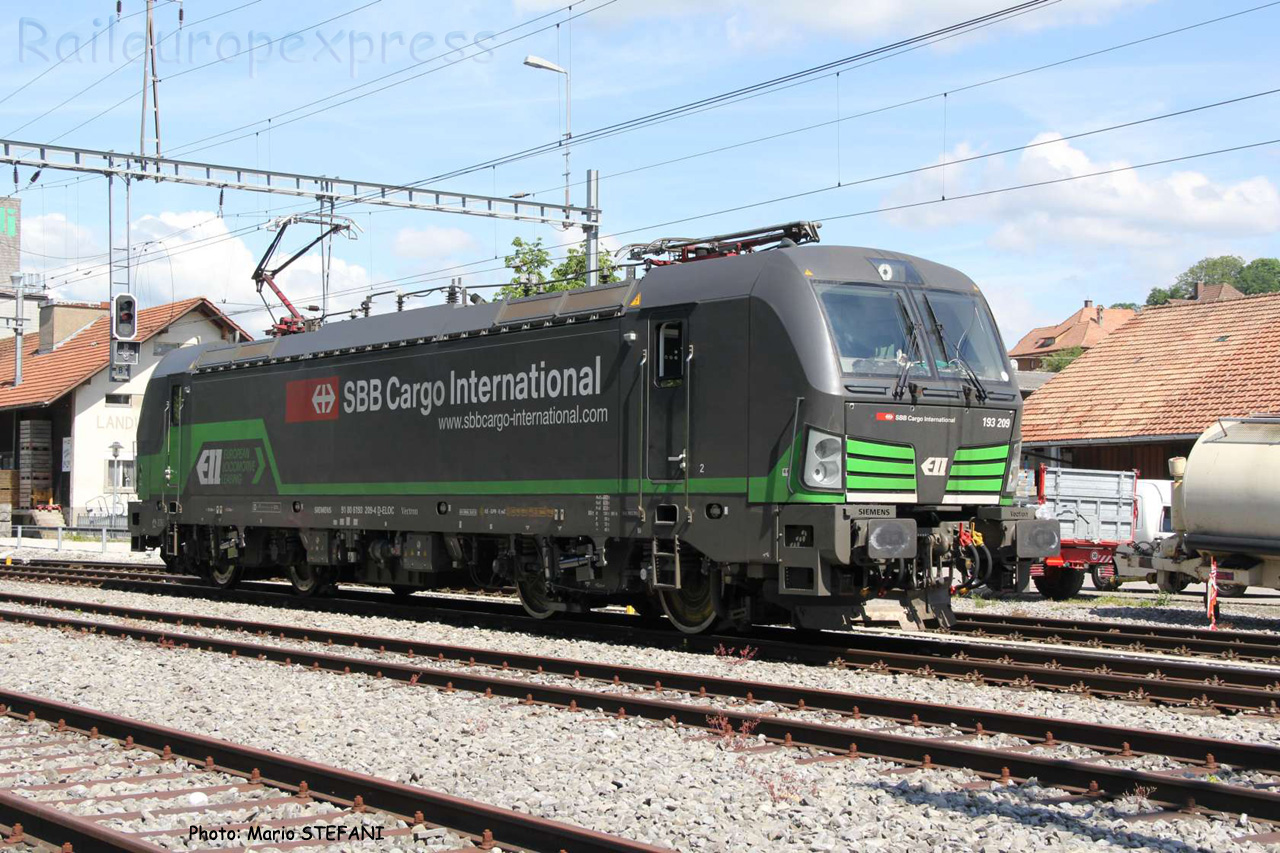 193 209 CFF à Schwarzenburg (CH)