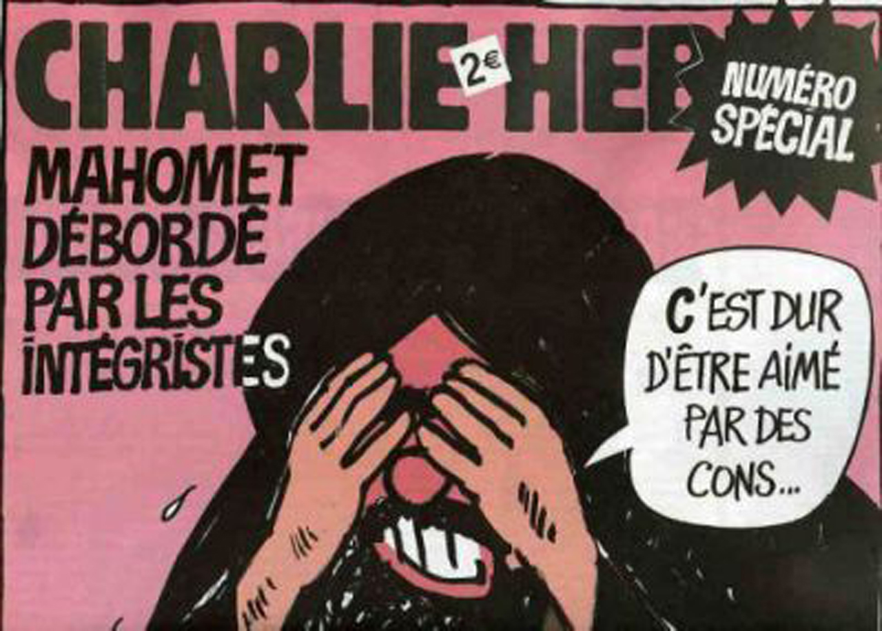En soutien aux victimes de Charlie Hebdo lâchement assassinées.