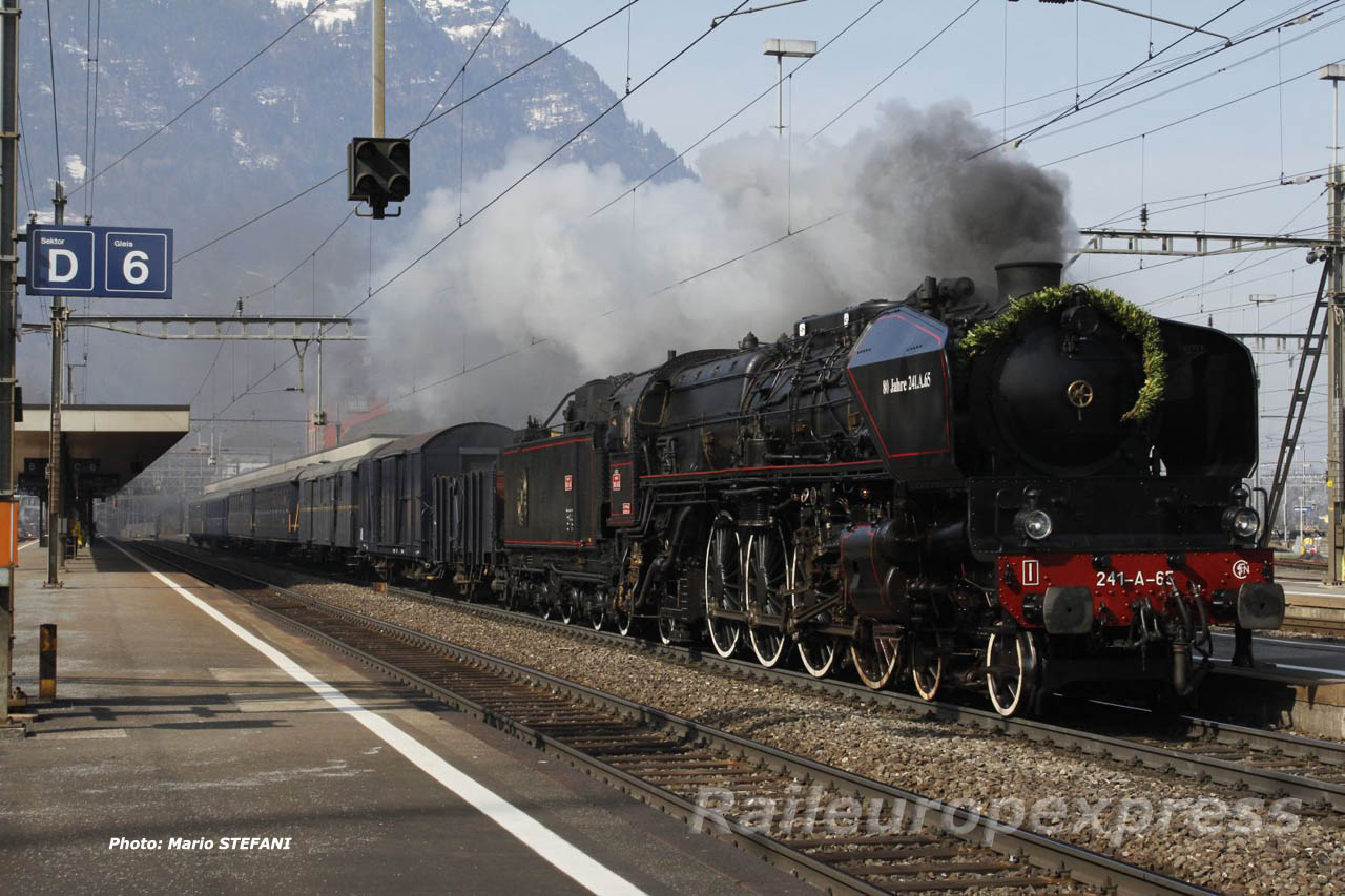 241 A 65 SNCF à Arth Goldau