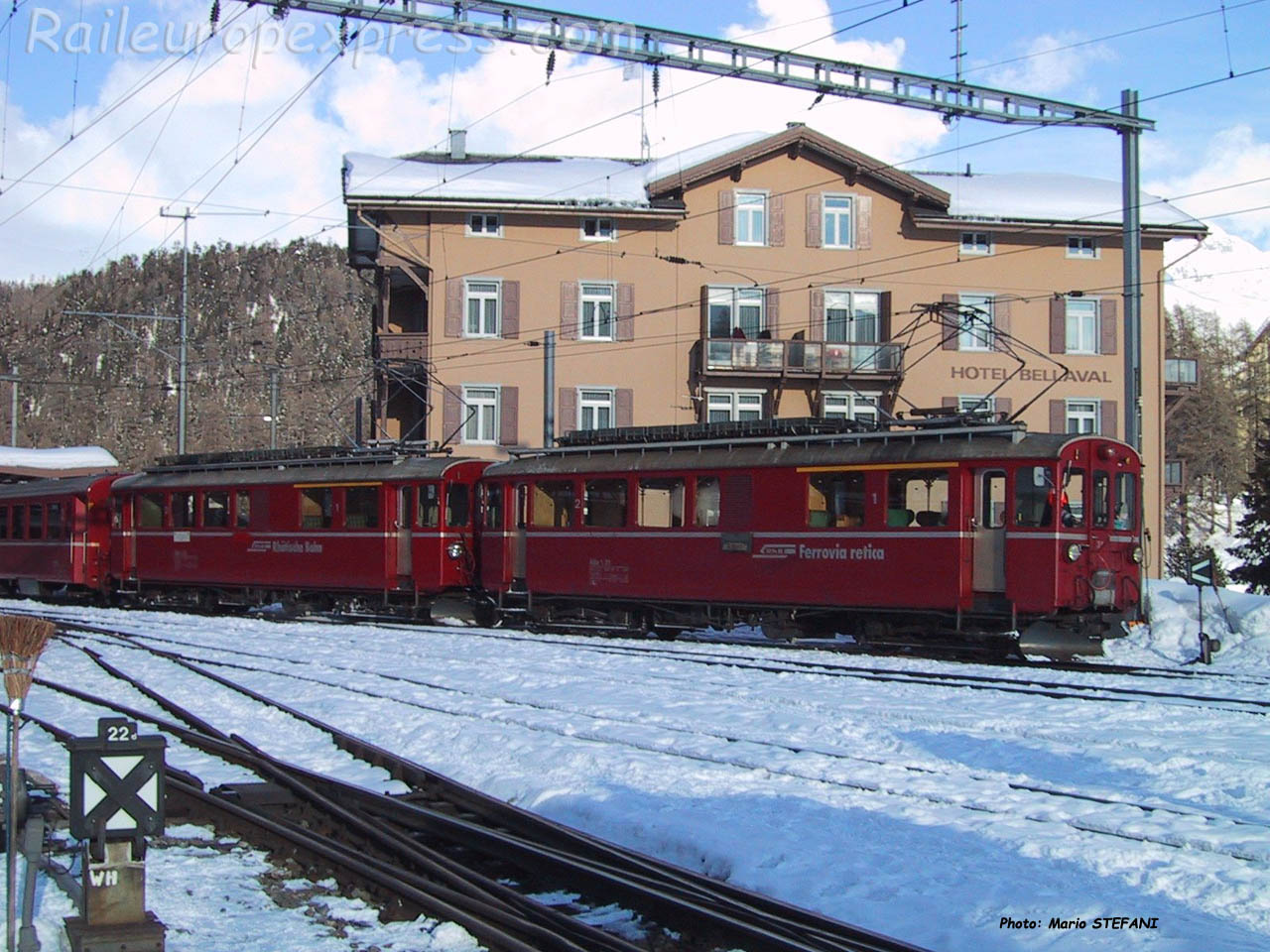 ABe 4/4 30 RhB à Saint Moritz (CH)