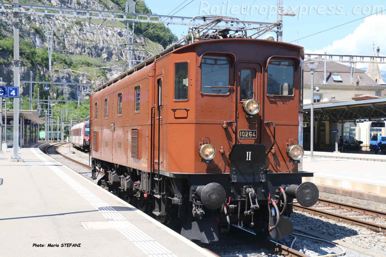 Ae 3/6 III 10264 CFF à Saint Maurice (CH)