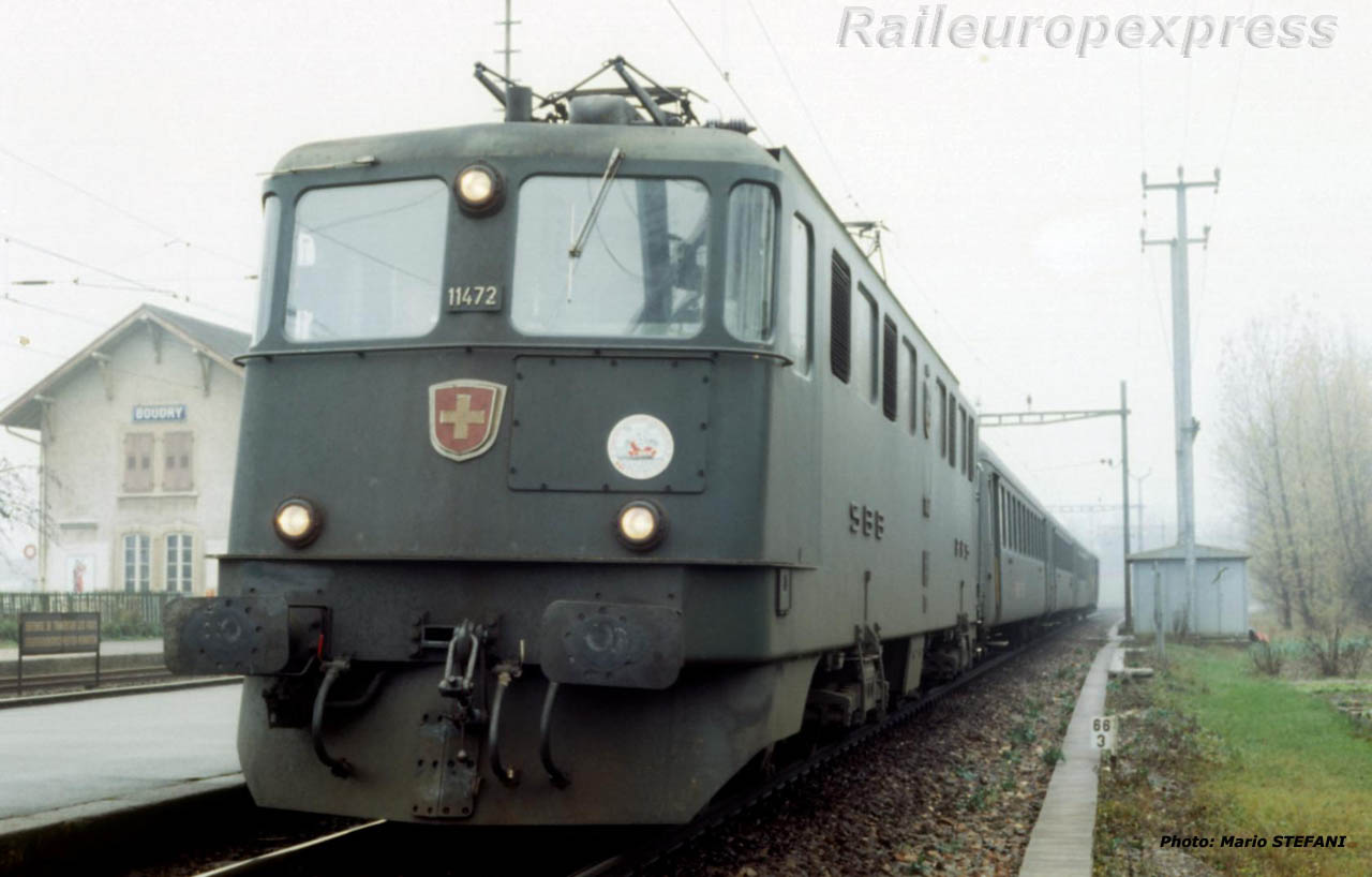 Ae 6/6 11472 CFF à Boudry (CH)