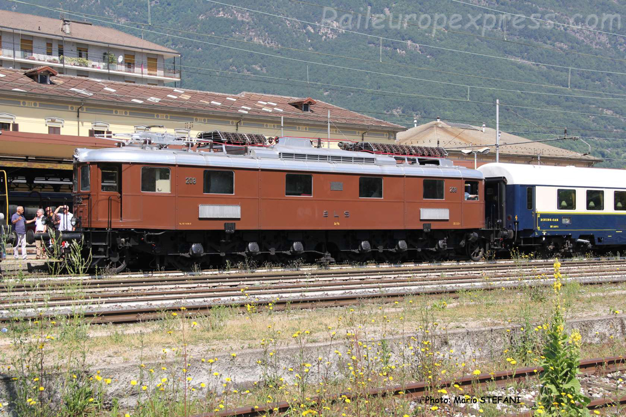 Ae 6/8 208 BLS à Domodossola (I)