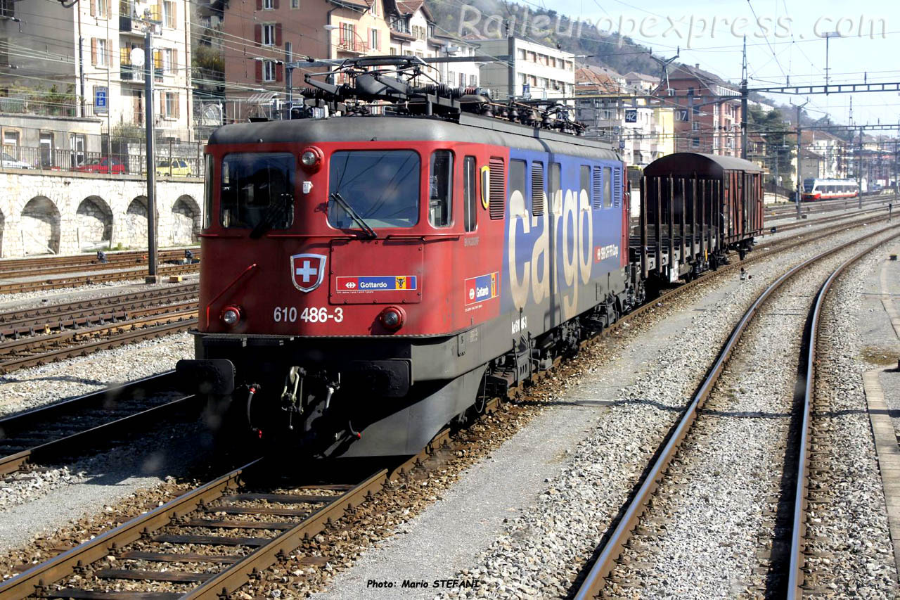 Ae 610 486-3 CFF à Neuchâtel (CH)