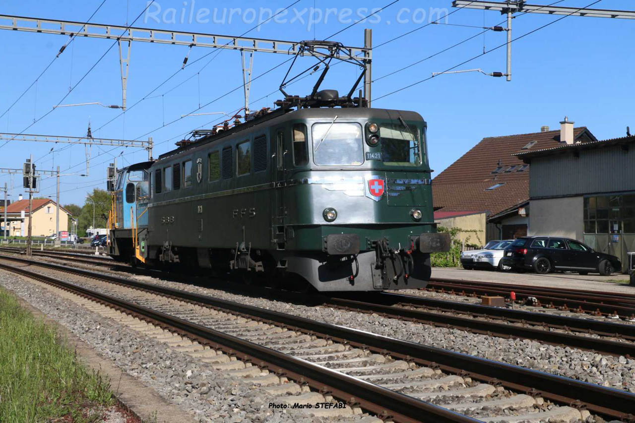 Ae 6/6 11421 CFF à Boudry (CH)