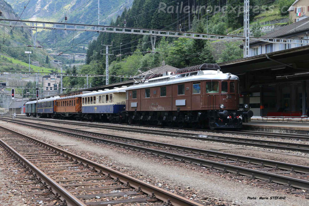 Ae 6/8 206 BLS à Goeschenen (CH)