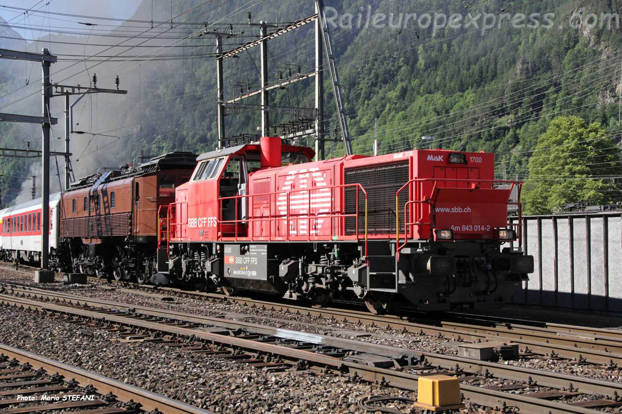 Am 841 014-2 CFF à Erstfeld (CH)