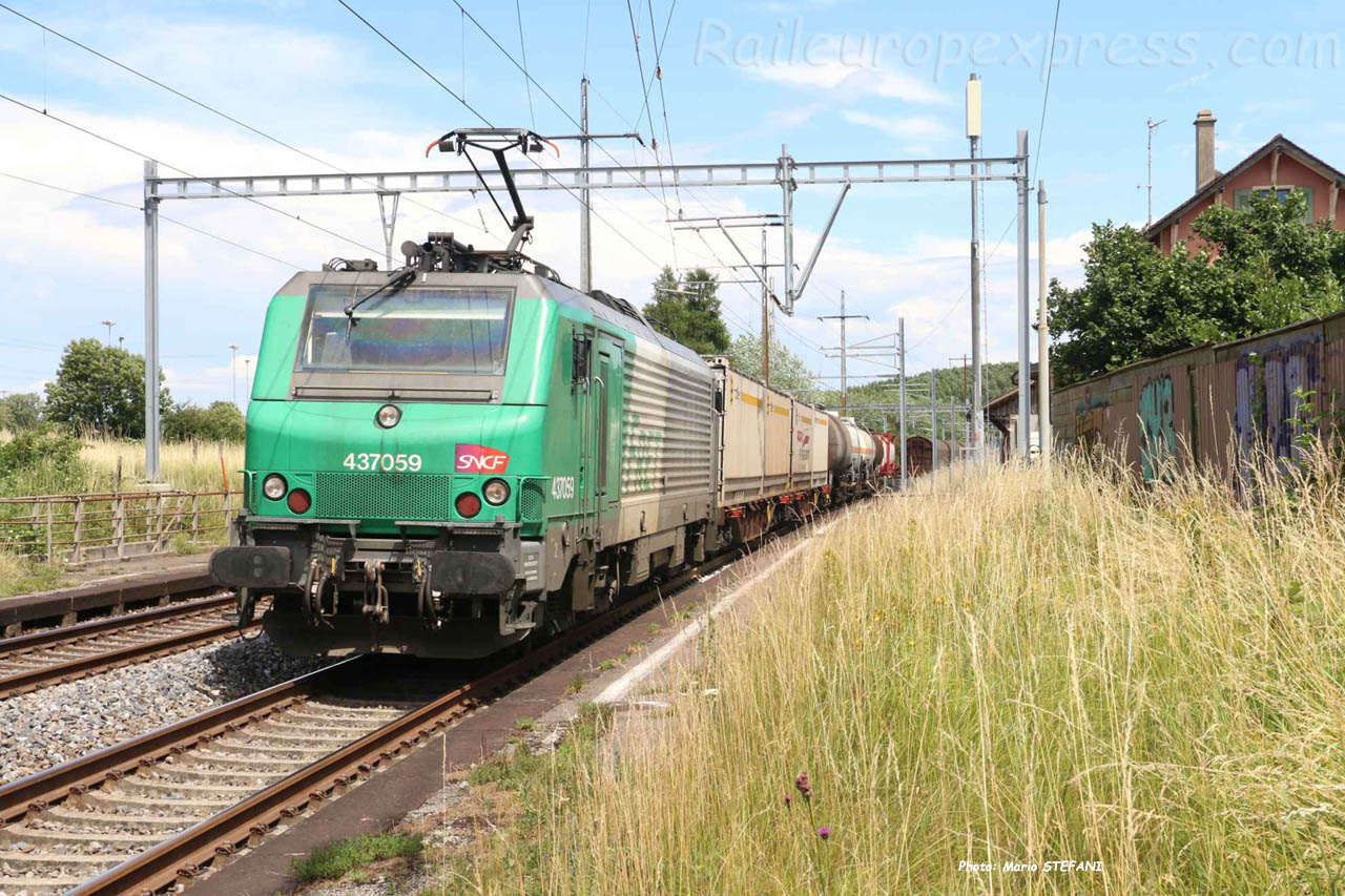 BB 37059 SNCF à Perroy (CH)