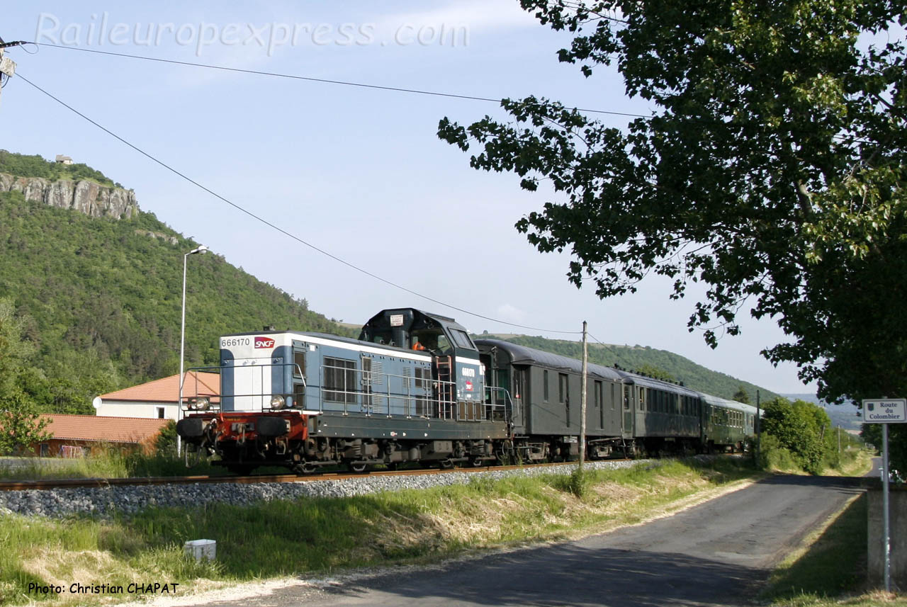 BB 66170 SNCF à Massiac (F-15)