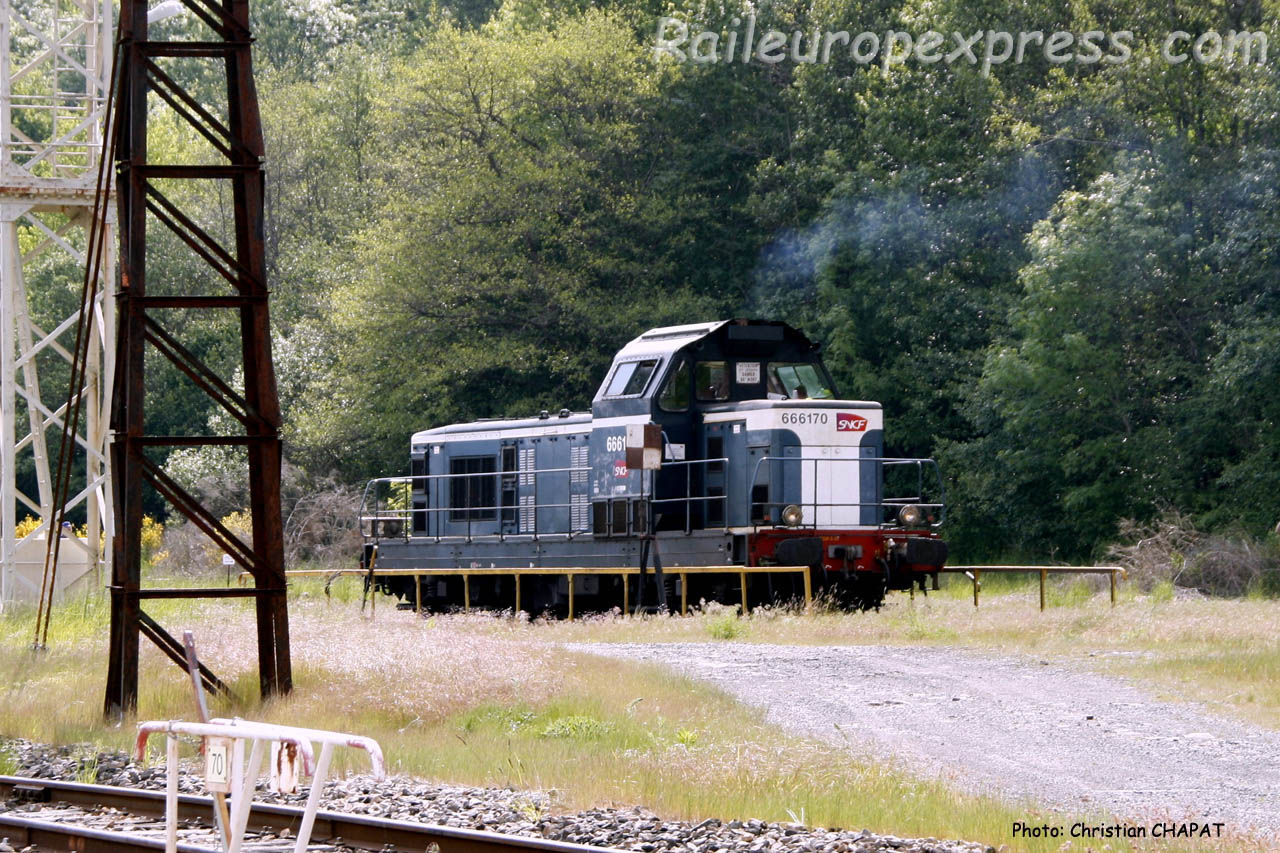 BB 66170 SNCF à Neussargues (F-15)