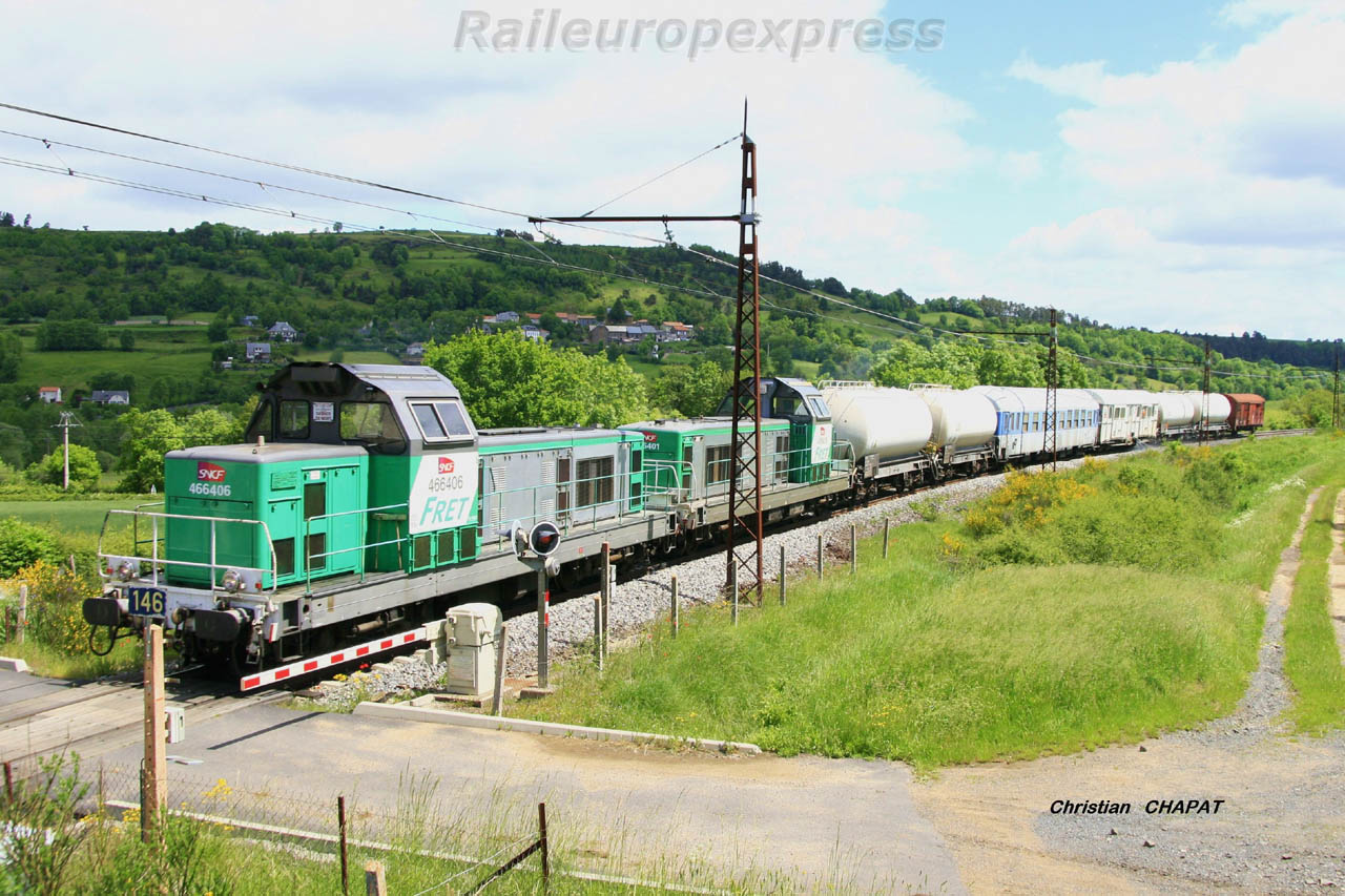 BB 66406 sur la ligne des Causses