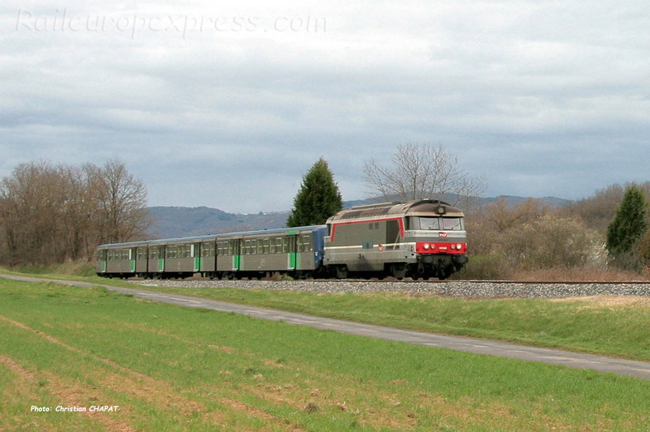 BB 67382 SNCF à Arvant (F-43)