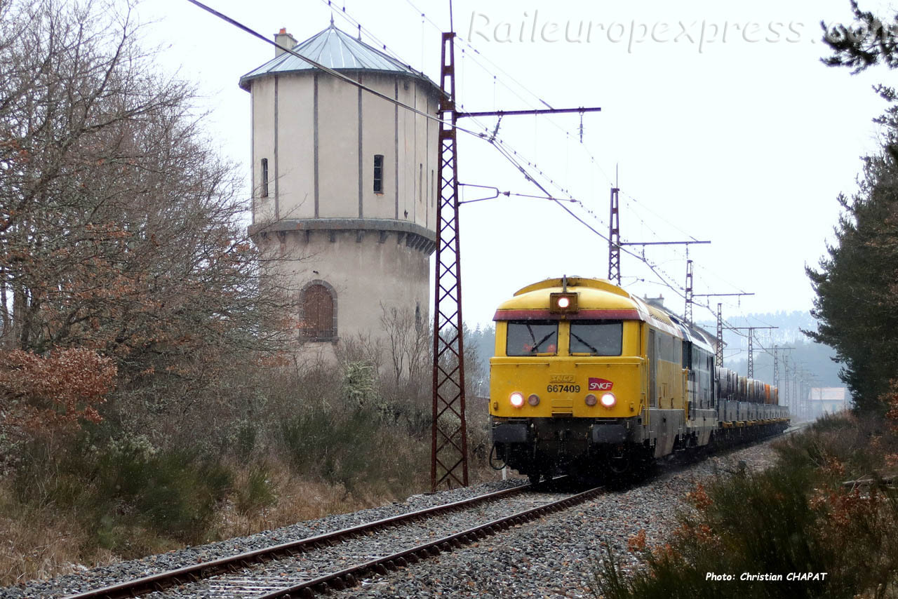 BB 67409 SNCF à Ruynes en Margeride (F-15)