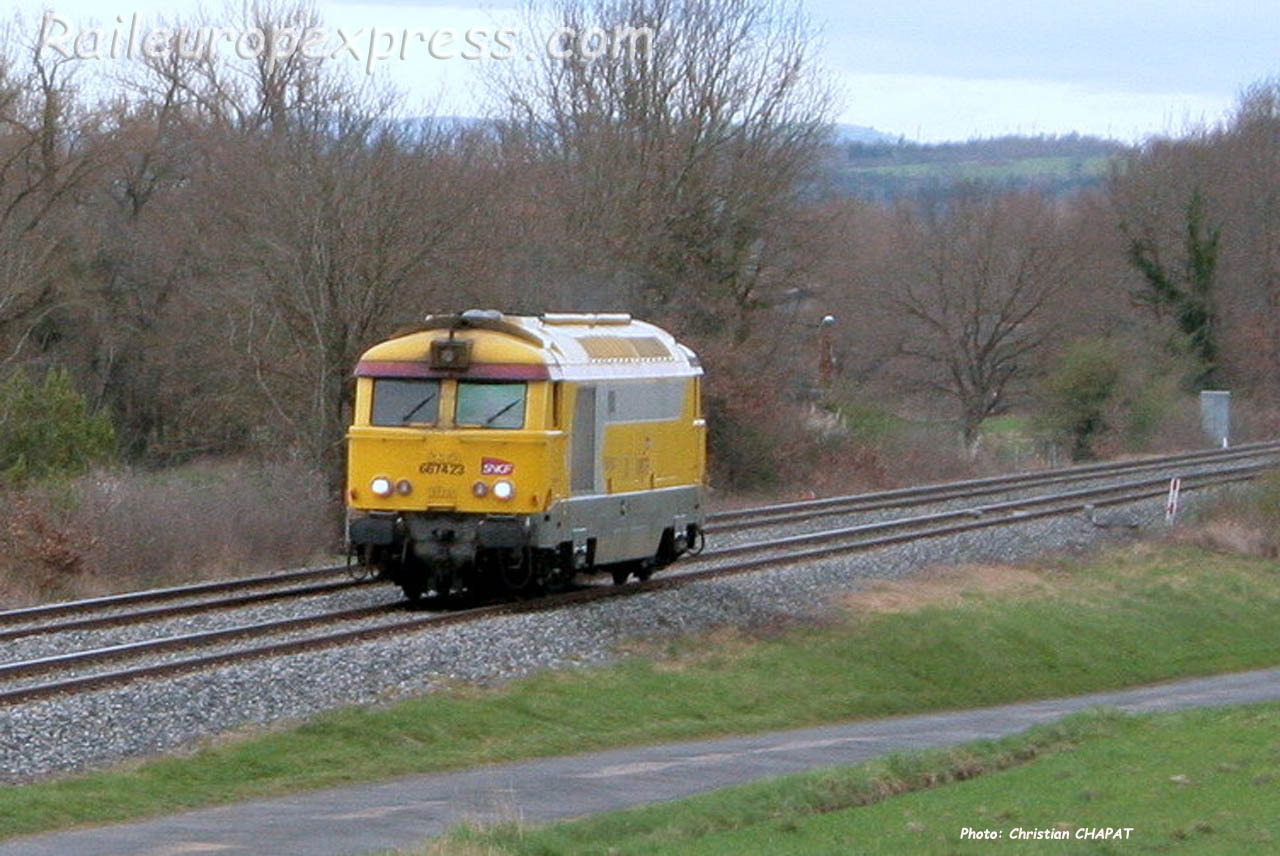 BB 67423 SNCF à Arvant (F-43)