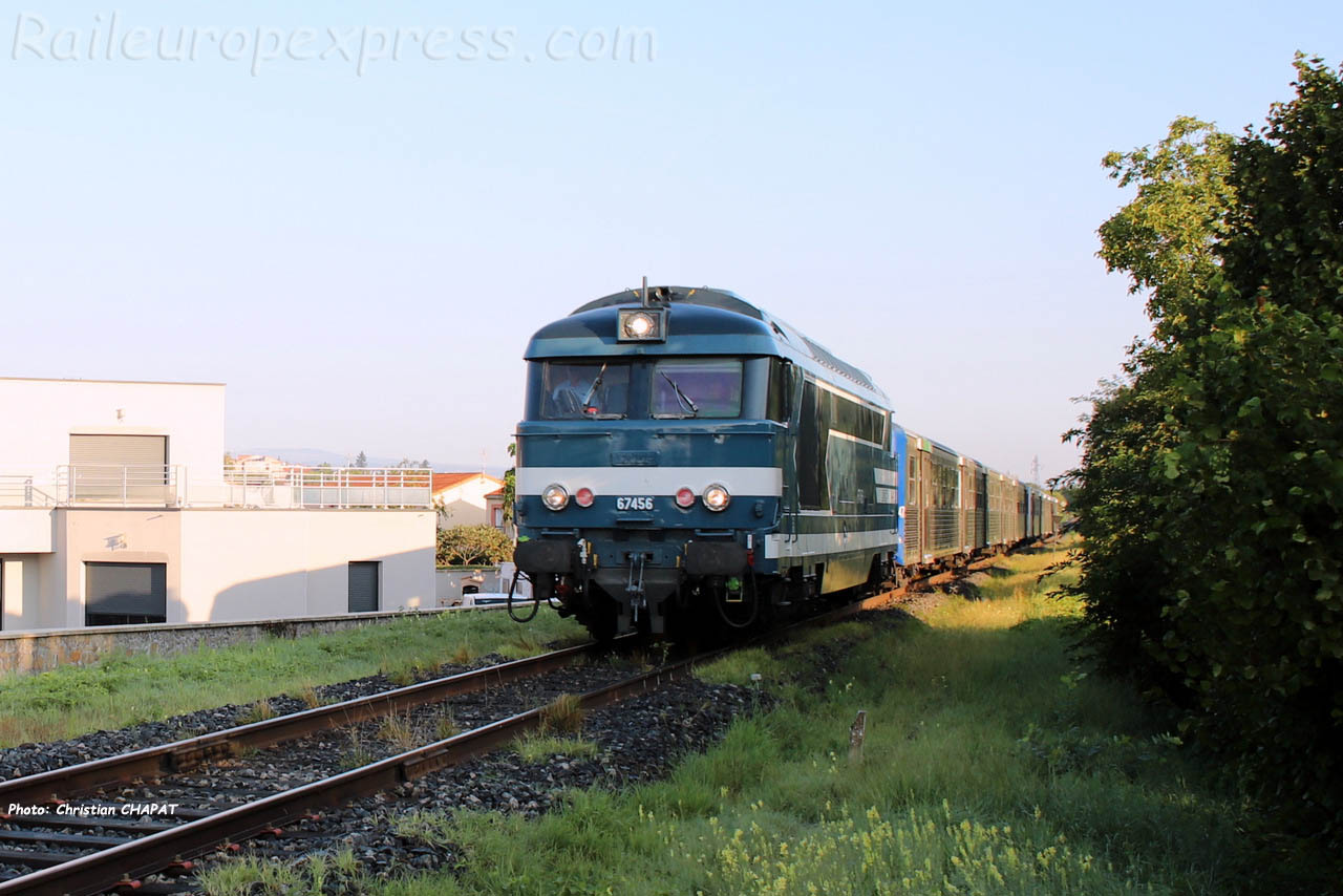 BB 67456 SNCF à Brioude (F-43)