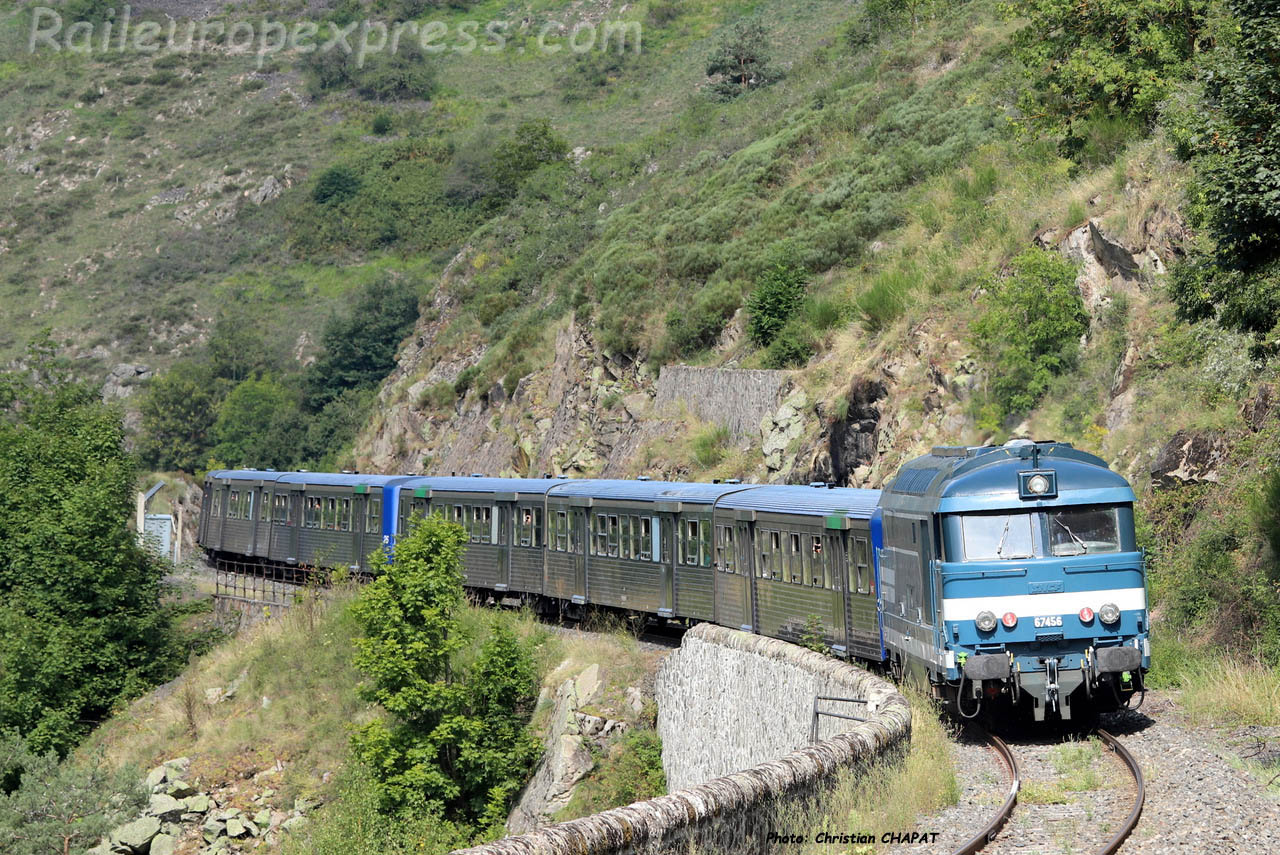 BB 67456 SNCF à Jonchères (F-43)