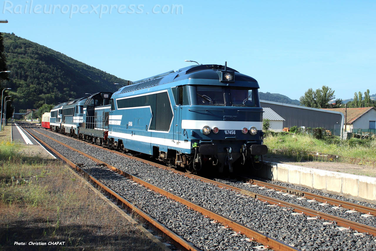 BB 67456 SNCF à Massiac (F-15)