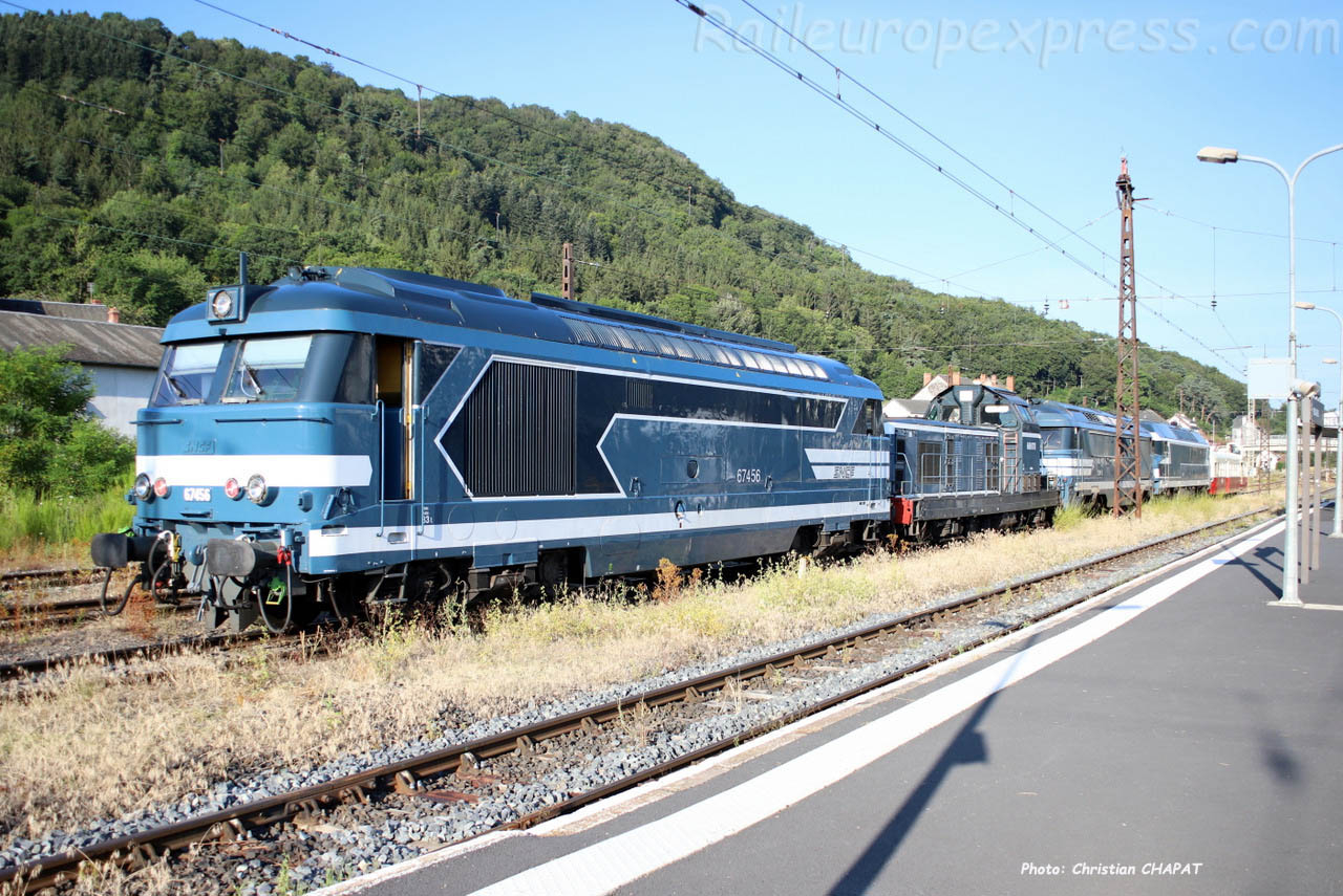 BB 67456 SNCF à Neussargues (F-15)