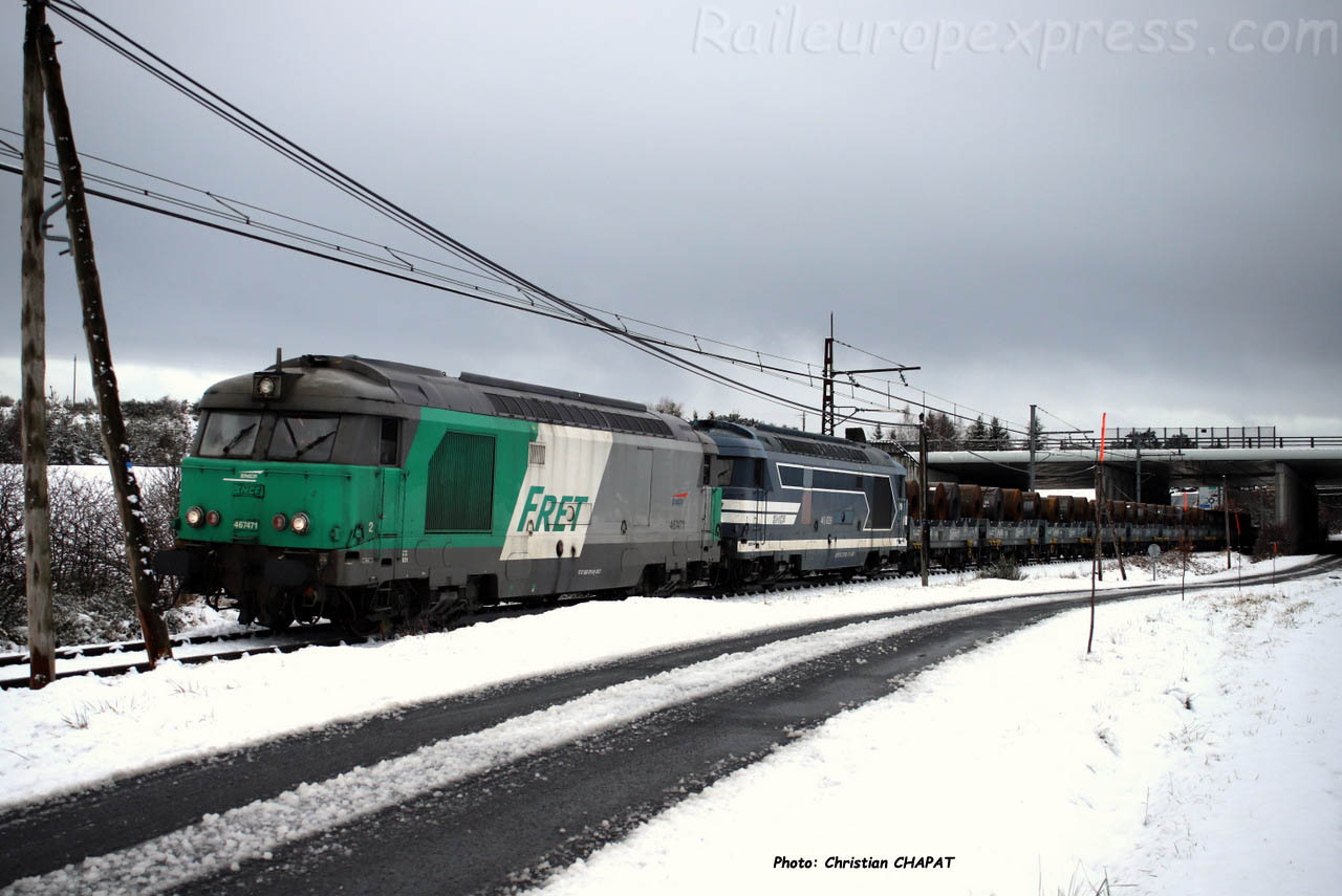 BB 67471 SNCF à Saint Flour (F-15)