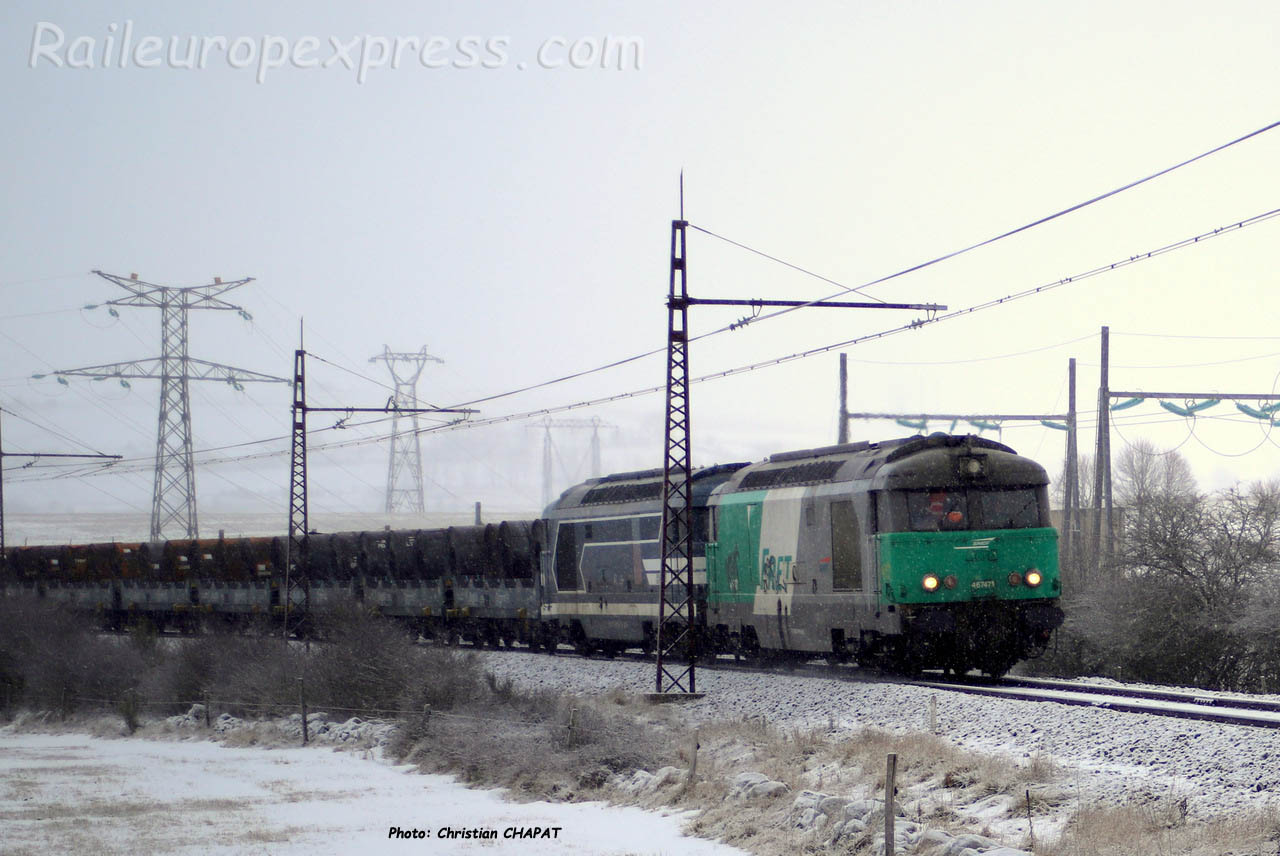 BB 67471 SNCF à Talizat (F-15)