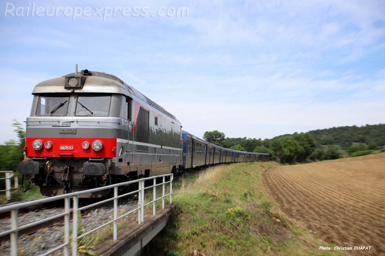 BB 67557 SNCF à Langeac (F-43)