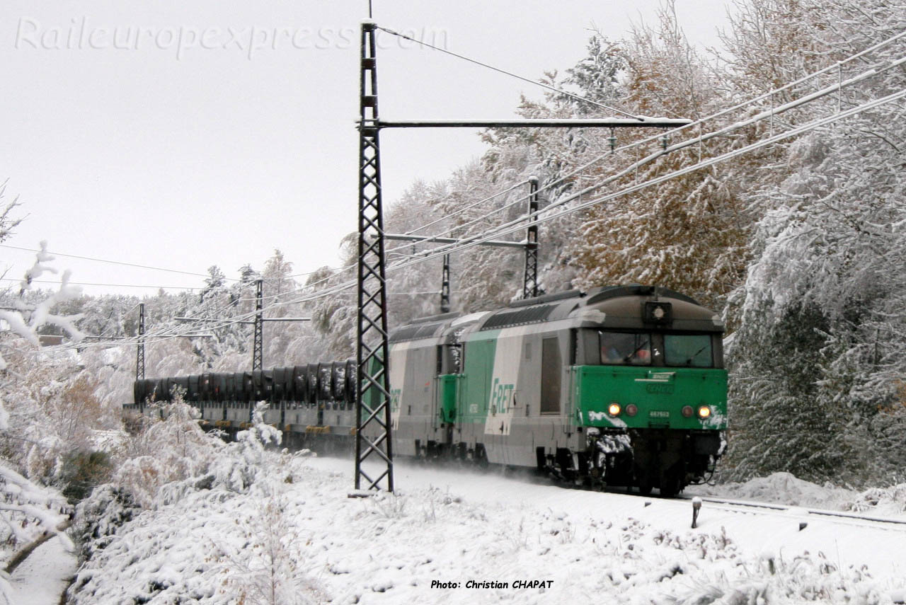 BB 67563 SNCF à Arcomie (F-48)