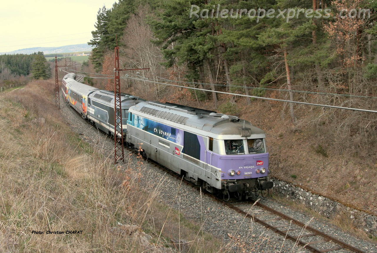 BB 67611 SNCF à Ruynes en Margeride (F-15)