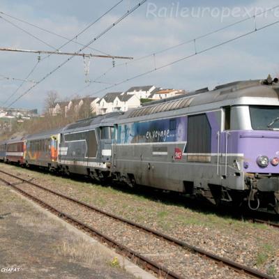 BB 67611 SNCF à Saint Flour (F-15)