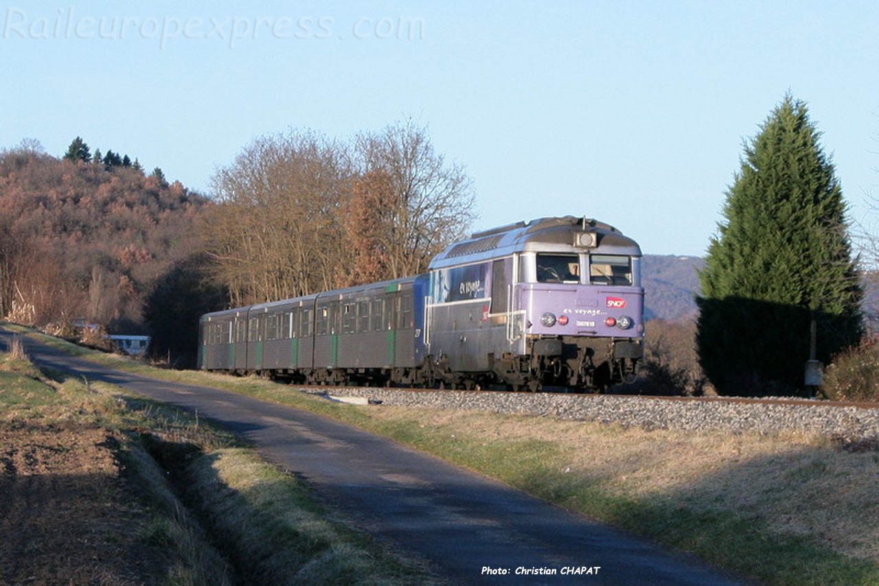 BB 67613 SNCF à Arvant (F-43)