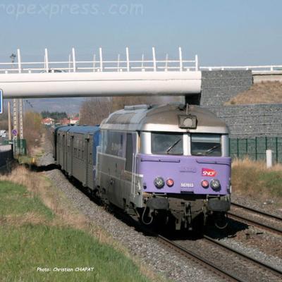 BB 67613 SNCF vers Cournon (F-63)