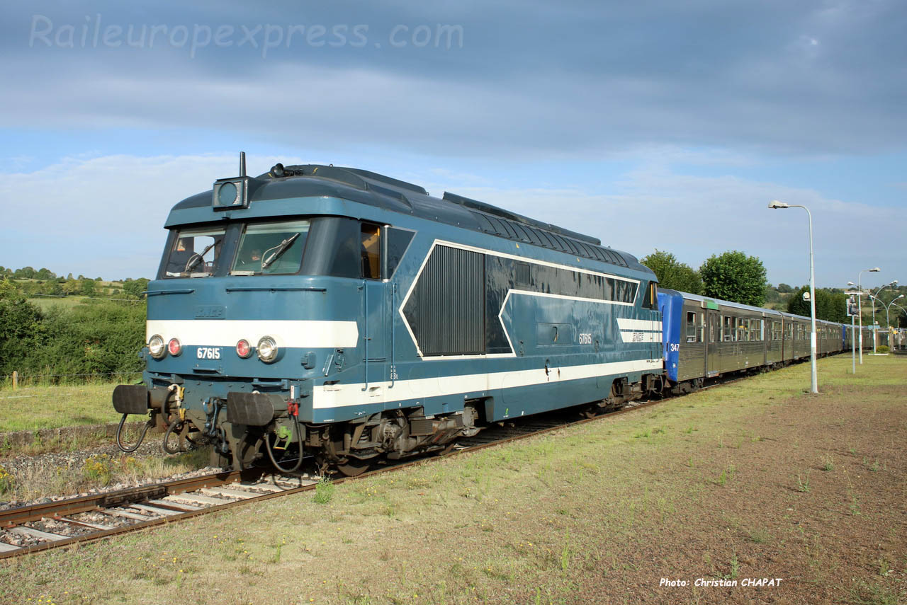 BB 67615 SNCF à Saint Georges d'Aurac (F-43)