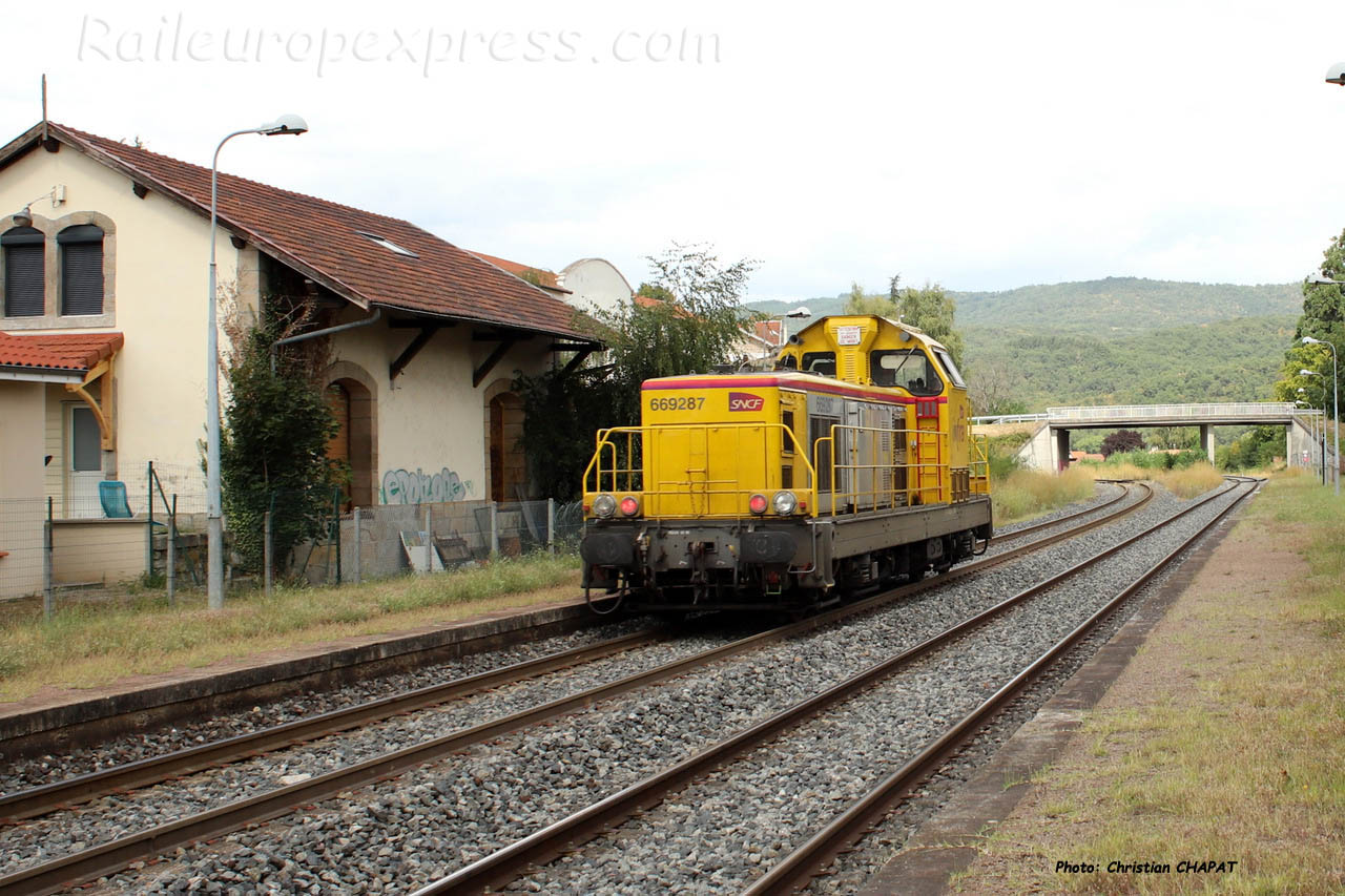 BB 69287 SNCF à Brassac les Mines (F-63)