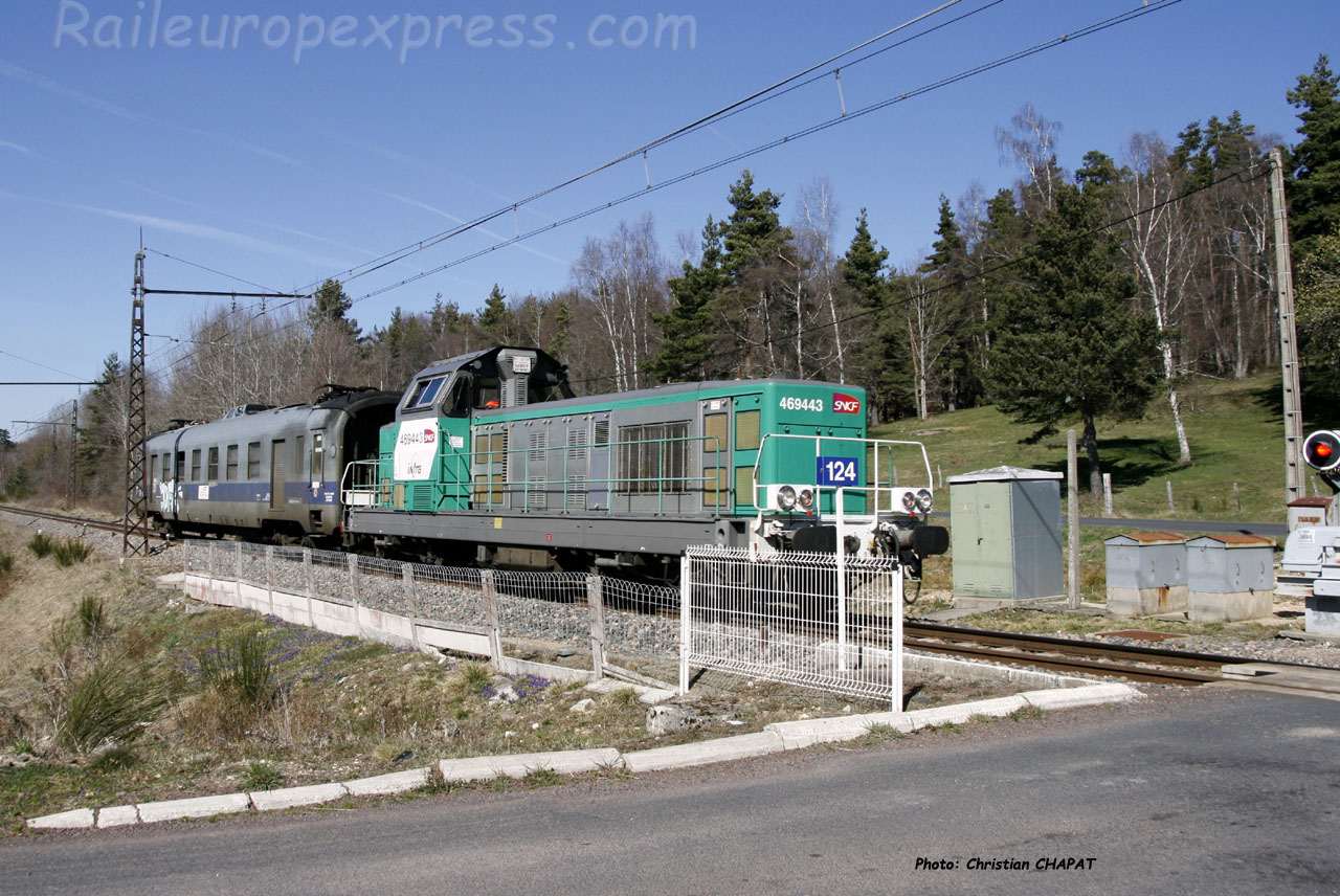 BB 69443 SNCF à Arcomie (F-48)