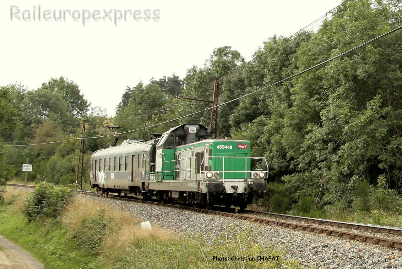 BB 69448 SNCF et graisseur de caténaire