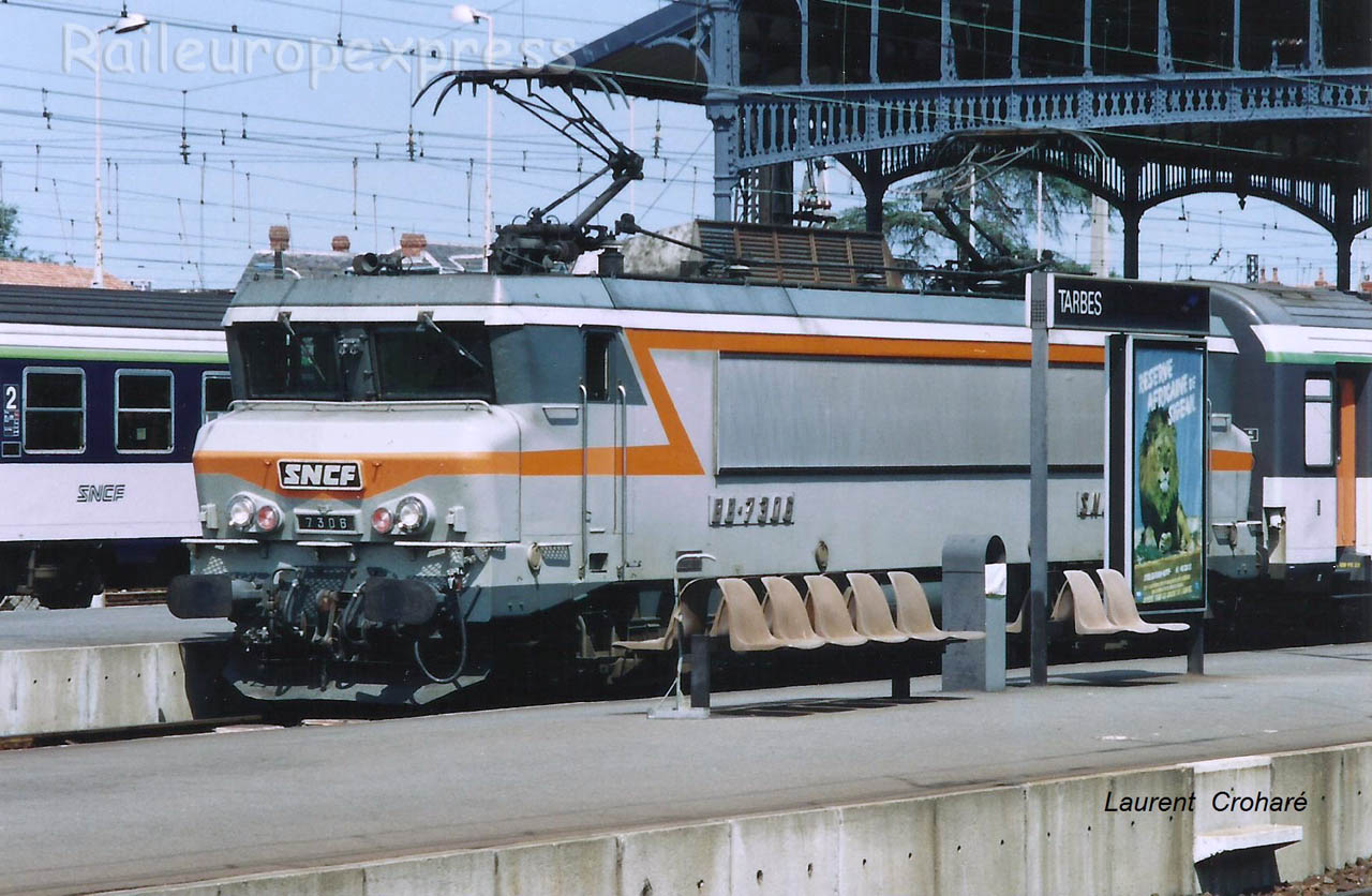 BB 7306 SNCF à Tarbes (F-65)