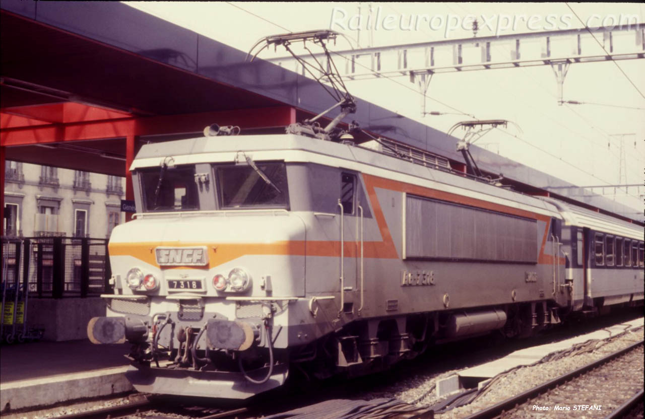 BB 7318 SNCF à Genève (CH)