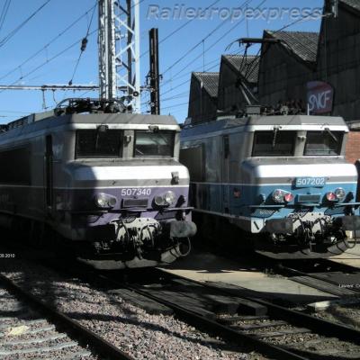 BB 7340 et BB 7202 à Toulouse
