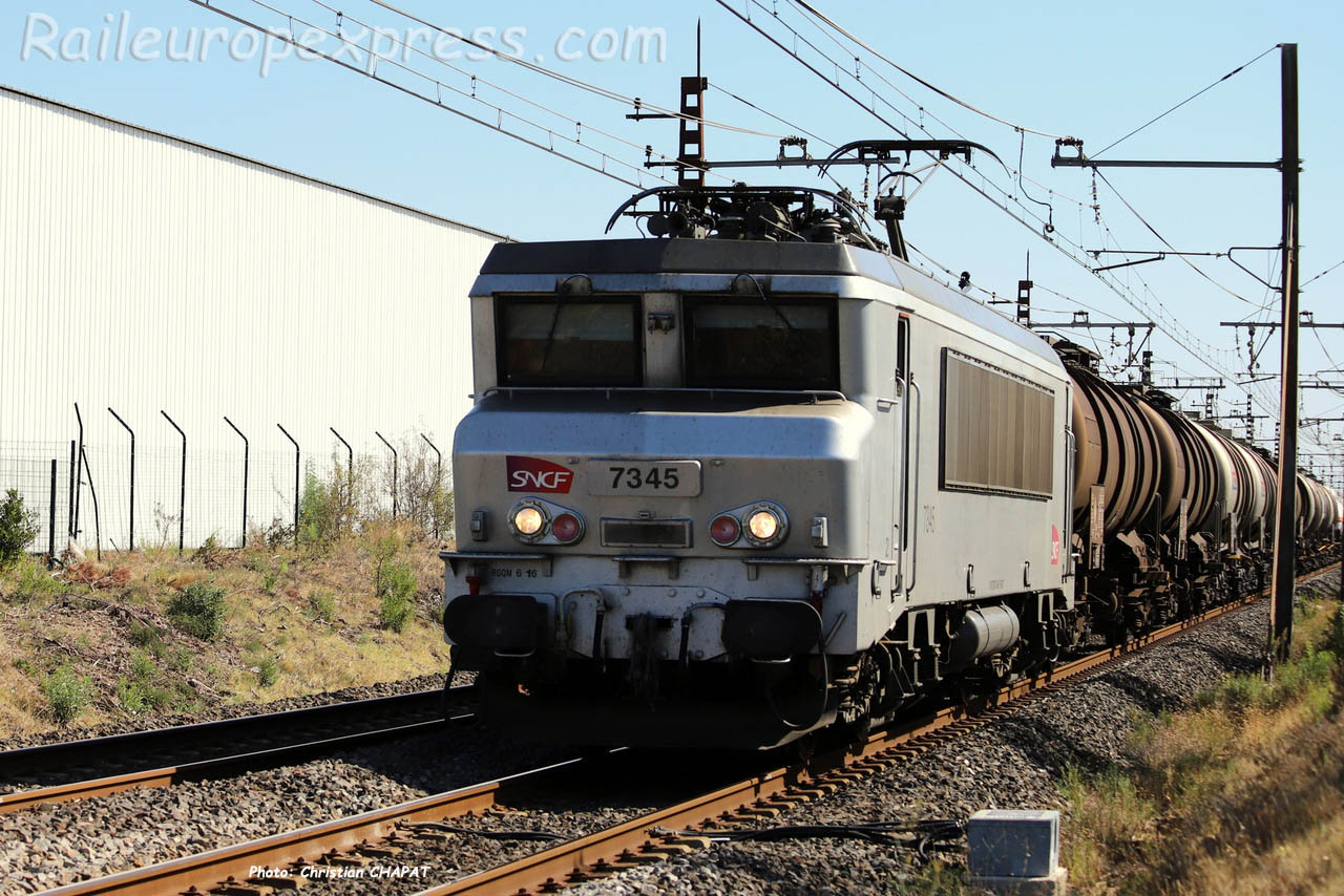 BB 7345 SNCF à Lézignan (F-11)