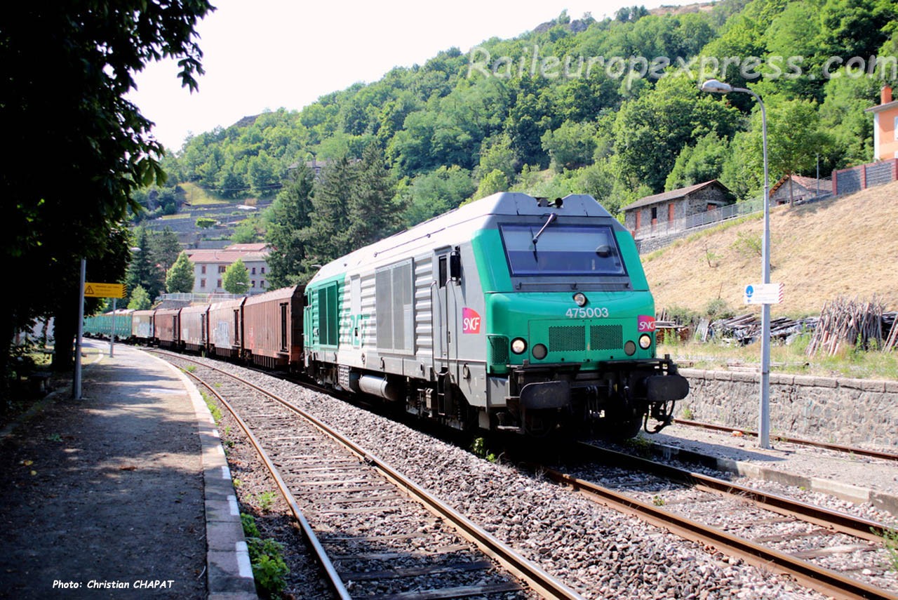 BB 75003 SNCF à Monistrol d'Allier (F-43)