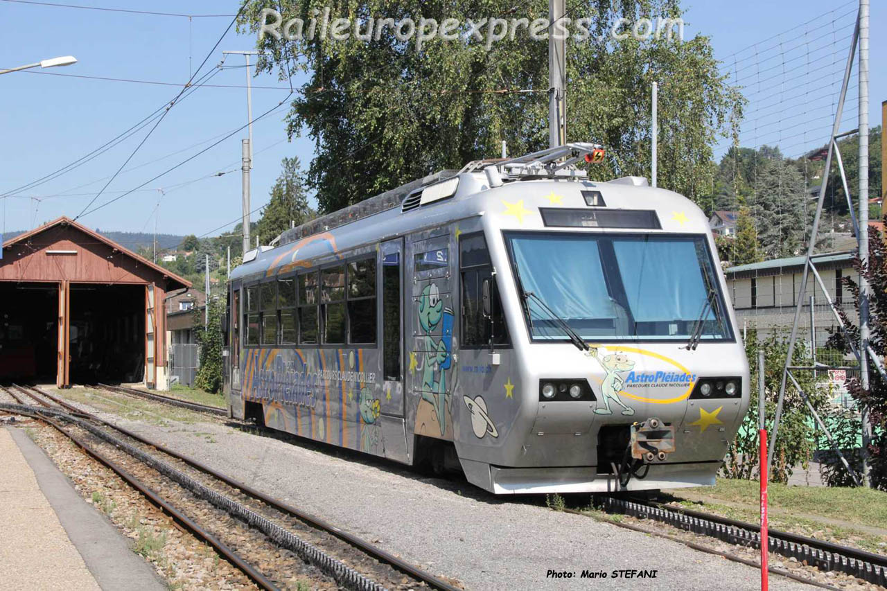 Beh 2/4 MVR à Blonay (CH)