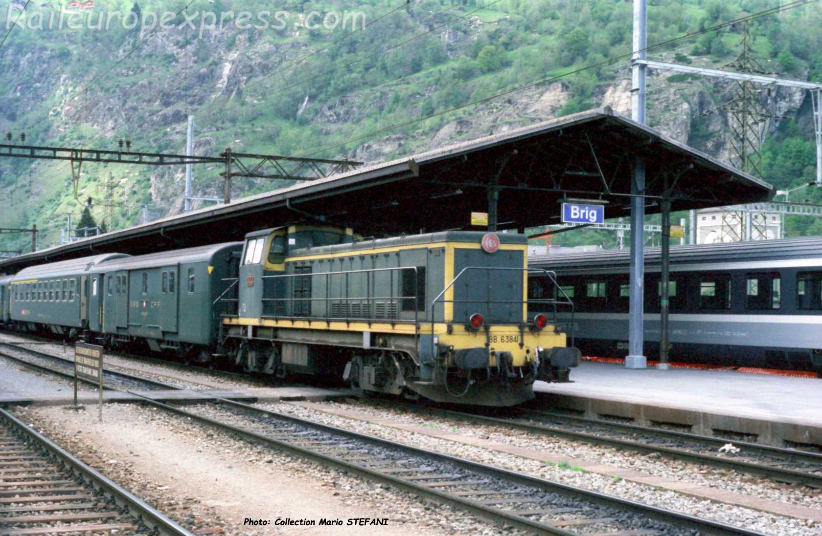 BB 63841 SNCF à Brig (CH)