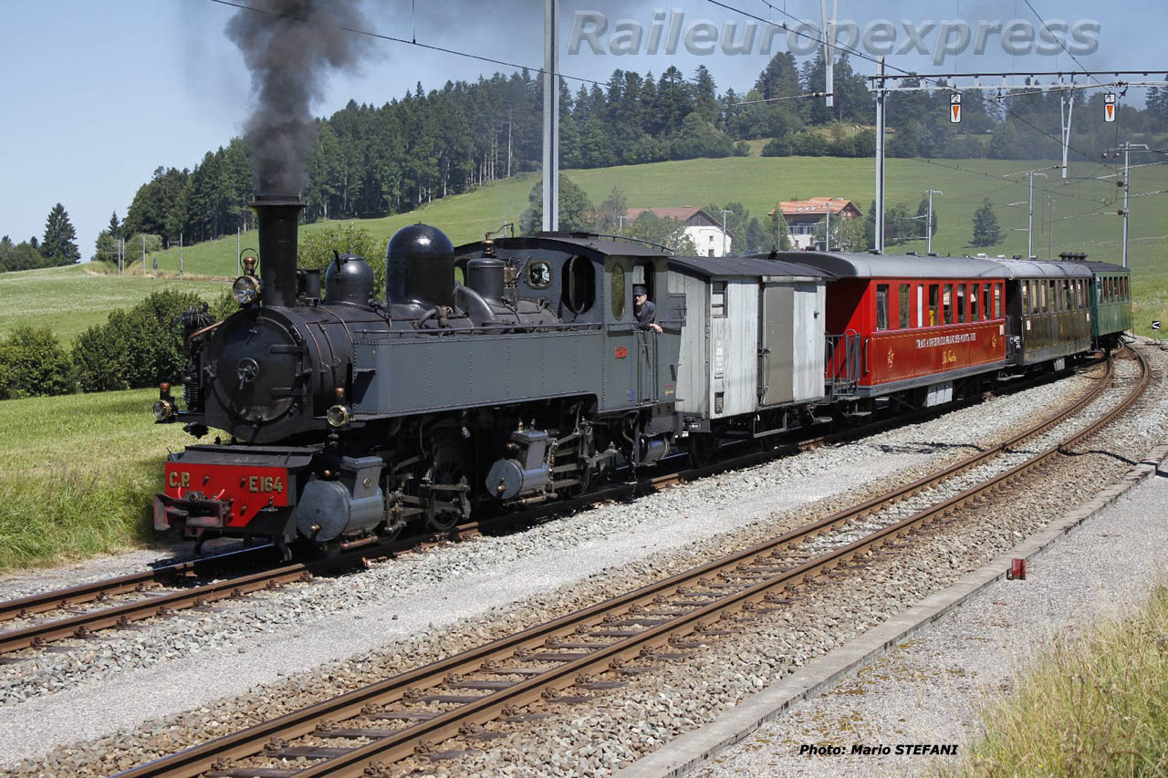 CJ ex CP E 164 à La Cibourg