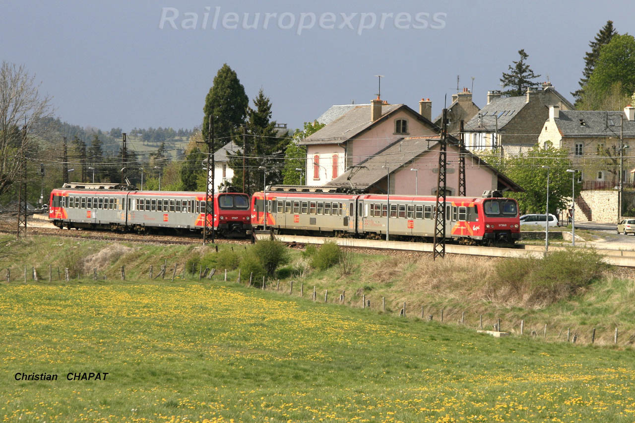 Croisement de Z2 à Aumont Aubrac