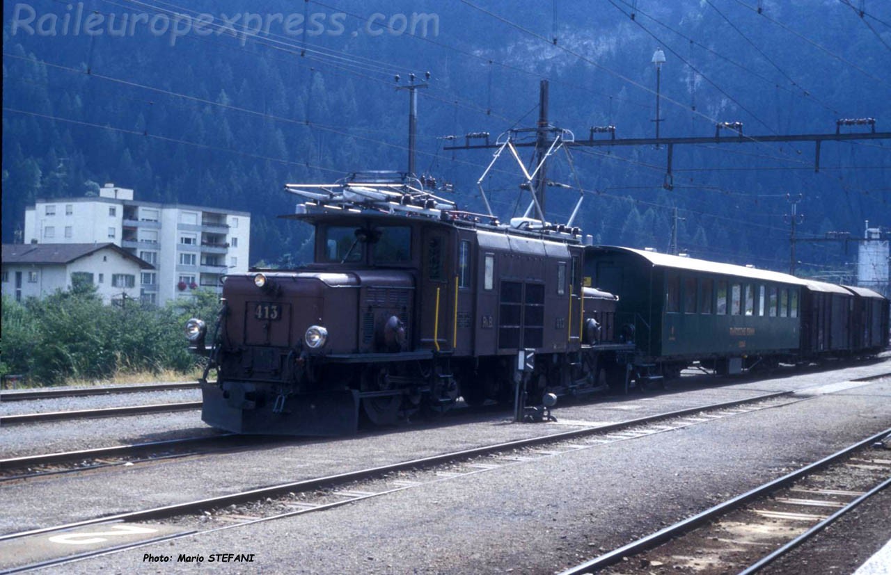 Ge 6/6 413 RhB à Tusis (CH)